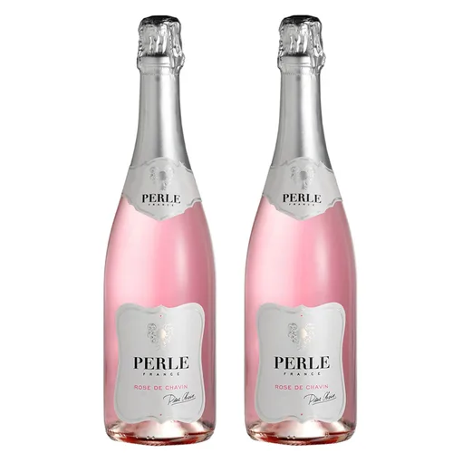 Miniatura 4 de Pierre Chavin Vino blanco espumoso Perle Blanc sin alcohol al 0,0% alternativo de Francia, bajo en calorías, certificado halal, vegano y sin