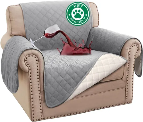 Miniatura 52 de Turquoize Funda 100% Impermeable para Sillón de Ala Fundas para Sillón de Ala con Brazos Protector de Silla Sofá Protector Triple Antideslizante