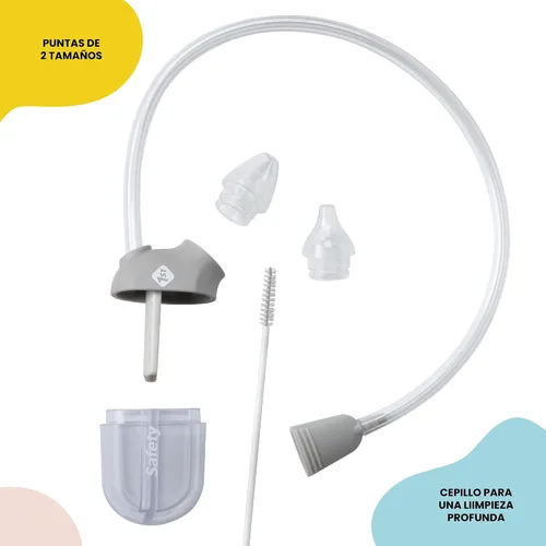 Miniatura 4 de Safety 1st BoogEase Aspirador nasal, gris (paquete de 2)