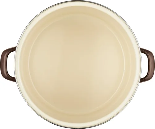 Miniatura 4 de Ayesha Curry Kitchenware Ayesha Curry - Olla esmaltada de curry en acero con tapa, 12 cuartos de galón, azúcar morena Azúcar Moreno