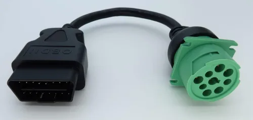 Miniatura 7 de Cable Adaptador OBD2 Macho a 9pin J1939 Hembra OBDII a Verde J1939