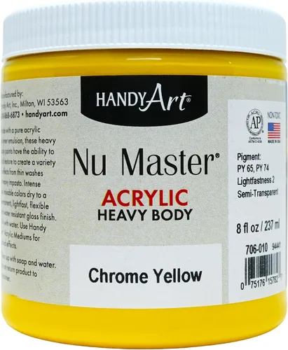 Miniatura 26 de Handy Art Nu Master - Pintura acrílica de cuerpo pesado, 8 onzas, carmesí Alizarin