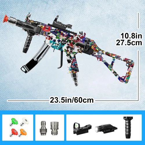Miniatura 2 de Pistola de lavado a presión giratoria de 3600 PSI, mango de gatillo fácil de tirar con enchufe de conexión rápida de 3/8 pulgadas, cañón de espuma