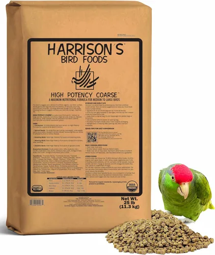 Miniatura 12 de Harrison's Bird Foods Fórmula fina de alta potencia, orgánica certificada, sin OMG para aves pequeñas a medianas, pellets de grado humano para muda