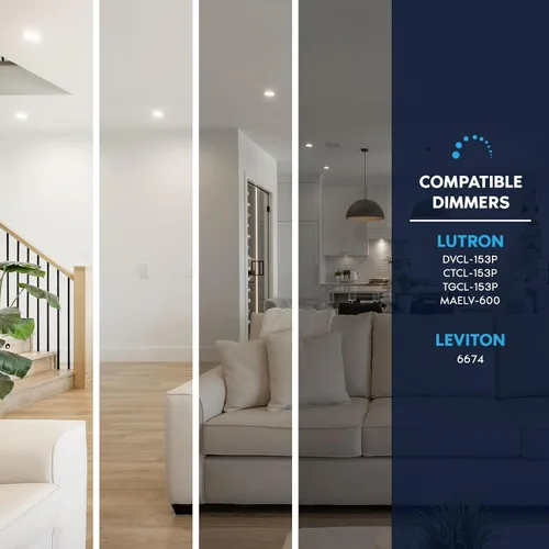 Miniatura 5 de LUXRITE Foco LED PAR20 de Inundación, Equivalente a 50W, 5 Colores Seleccionables 2700K-5000K, 550 Lúmenes, 7W, Foco LED Regulable, Clasificación