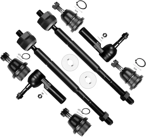 SCITOO 8 piezas kit de suspensión 2 delantero inferior 2 rótula superior 2 exterior 2 barra de acoplamiento interior para Toyota Tacoma K80827