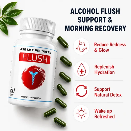 Miniatura 2 de Flush La cara roja asiática del alivio del alcohol del alivio del resplandor complementa la absorción rápida clínicamente formulada