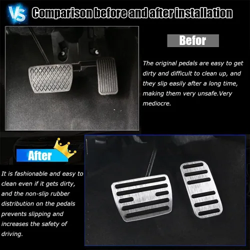 Miniatura 2 de Accesorios interiores personalizados para Honda 10th Accord 2018 2019 2020 2021 2022 aleación de aluminio cubiertas de pedal de acelerador de gas