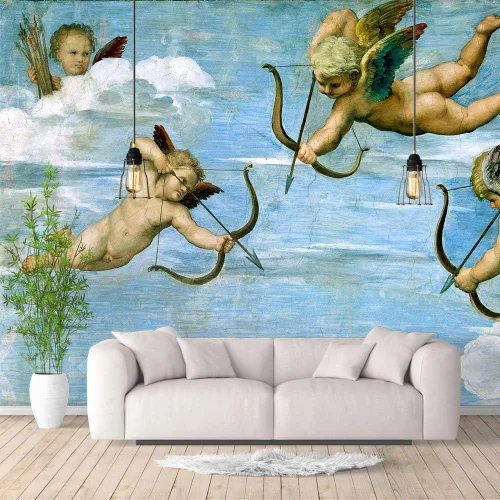 Miniatura 17 de IDEA4WALL Murales de pared para dormitorio, noche estrellada de Van Gogh, pinturas famosas, papel tapiz extraíble grande, calcomanías de pared