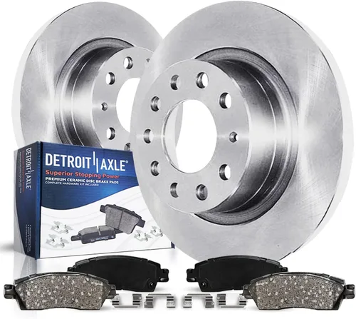 Miniatura 16 de Detroit Axle - Kit de freno delantero para Volkswagen Golf Jetta City Beetle Rotores de freno de disco de repuesto pastillas de freno de cerámica
