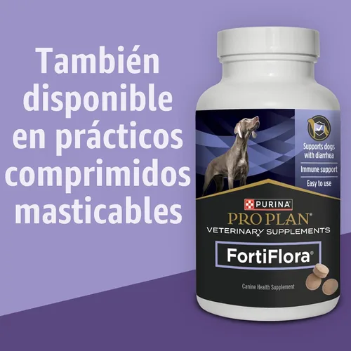 Miniatura 8 de Purina Pro Plan - Suplementos veterinarios FortiFlora - Probióticos caninos para perros, ayuda a la salud digestiva intestinal y la diarrea - Caja