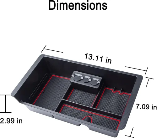 Miniatura 6 de JKCOVER Compatible con Chevy Silverado/GMC Sierra 2014-2018 y Chevy Tahoe Suburban/GMC Yukon 2015-2020 accesorios de bandeja organizadora de consola