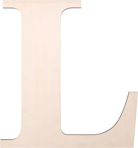 Miniatura 18 de Letra de madera de 12 pulgadas, letras de madera para decoración de pared, letras de madera en blanco sin terminar de 1/5 pulgadas para decoración