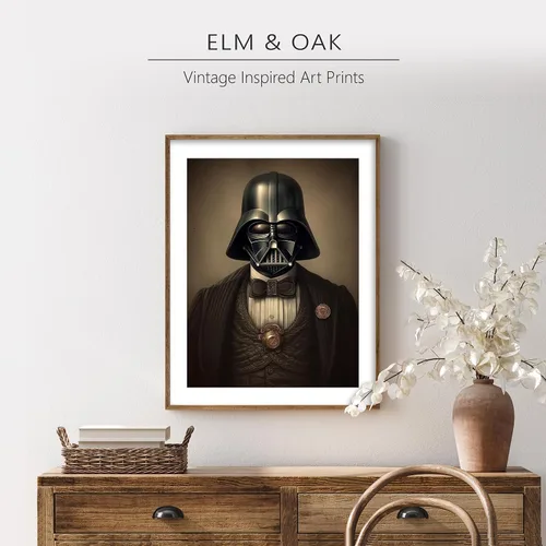 Miniatura 5 de Láminas de Arte de Retratos Victorianos de Star Wars - Impresión de Arte Fino Giclée Premium - Decoración de Pared Steampunk Estética, Póster Darth