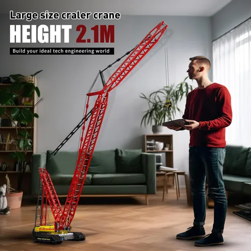 Miniatura 6 de Mould King Kits de Bloques de Construcción de Grúa de Arrastre LR13000, Vehículos de Construcción Técnica Modelos de Grúas con Motor/Control Remoto