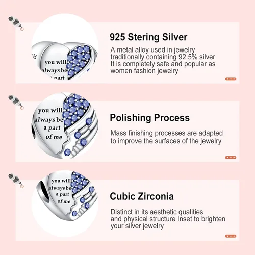 Miniatura 4 de Annmors Charms for Bracelets Family Animal Safety Chains Nature Dangle for Women Bracelets & Necklace Pendant