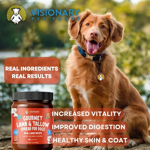 Miniatura 3 de Visionary Pet Foods Cordero y carne seca para untar – Premio saludable para perros – Alternativa a la mantequilla de maní para perros, sin xilitol