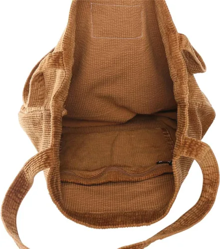 Miniatura 6 de Bolsos de hombro para mujer, bolsos de mano casuales de pana