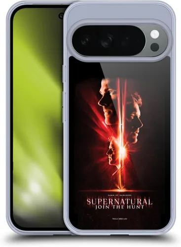 Miniatura 35 de Head Case Designs Supernatural Sam, Dean & Castiel Key Art - Funda de gel con licencia oficial [protección de grado militar] compatible con Google