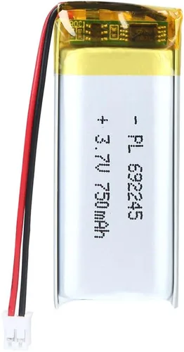 Miniatura 10 de 3.7V 2000mAh Batería 103450 Li-ion Li-ion recargable Li-ion Li-Po Batería con 2P PH 0.079 in Pitch Connector