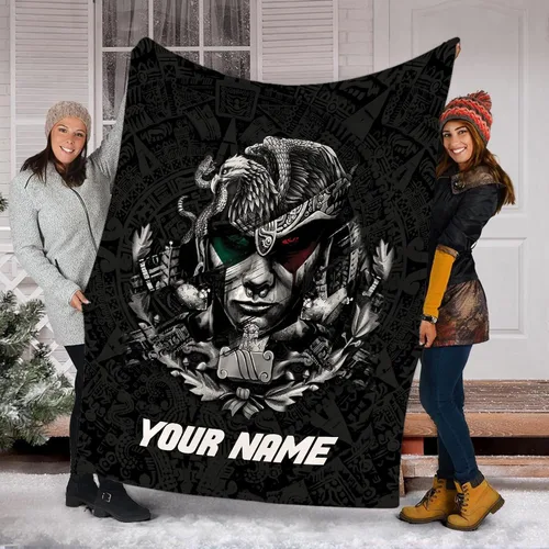 Miniatura 19 de Manta de México personalizada con nombre para hombres y mujeres, manta personalizada con bandera de México, manta de bandera mexicana, regalo