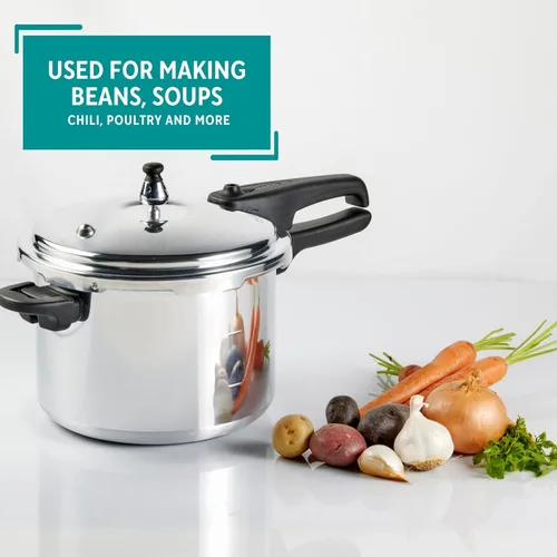 Miniatura 8 de Mirro 92180A Olla a Presión de Aluminio Pulido de 10-PSI, 8 Cuartos, Plateado