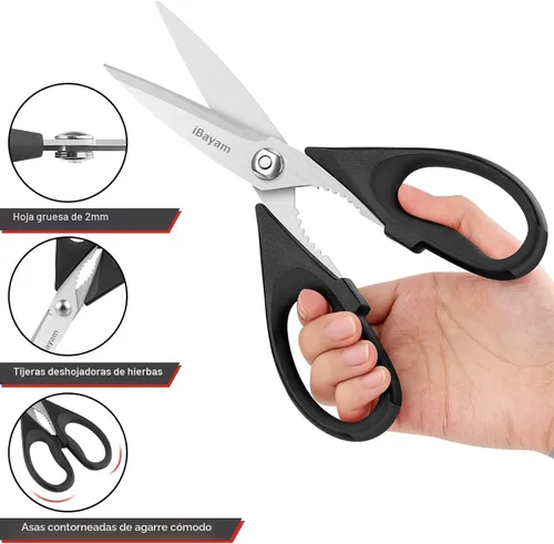 Miniatura 4 de Juego de Regalos de Navidad para Cocina, iBayam Tijeras de Cocina Multiusos con Funda Protectora, Regalos para Inauguración de Casa, Regalos de Boda