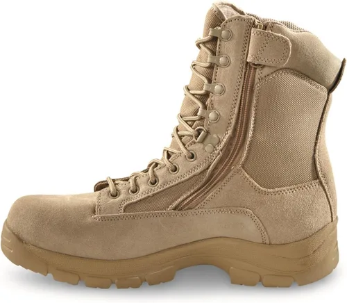 Miniatura 4 de HQ ISSUE Botas tácticas clásicas impermeables de 8 pulgadas con cremallera lateral para hombre