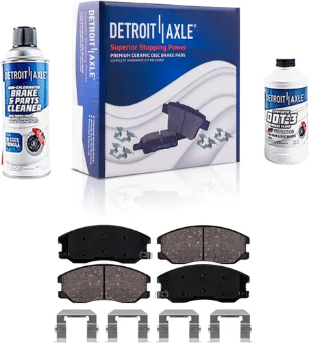 Miniatura 144 de Detroit Axle - Pastillas de Freno Delantero para Nissan Altima Maxima Sentra 350Z Cube Juke Versa INFINITI G20 G35 I30 I35 Suzuki SX4, Pastillas