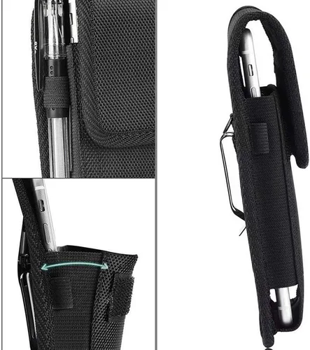 Miniatura 3 de Funda para teléfono de cintura para Xiaomi Redmi K30 Pro V 9 9A 9C 10X Redmi Note 9 9S 9 Pro Max cinturón clip caso nylon bolsa con trabillas
