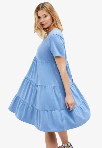 Miniatura 4 de Ellos Vestido tipo camiseta escalonada de talla grande para mujer