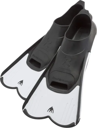 Miniatura 2 de Cressi - Aletas cortas de bolsillo para pies completos para nadar o entrenar en la piscina y en el mar Ligero: Made in Italy Azul