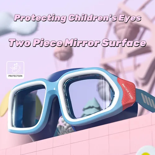 Miniatura 3 de Gafas de natación, antivaho anti-UV, amplia visión y sin fugas, gafas de natación cómodas para edades de 6 a 14 años Azul