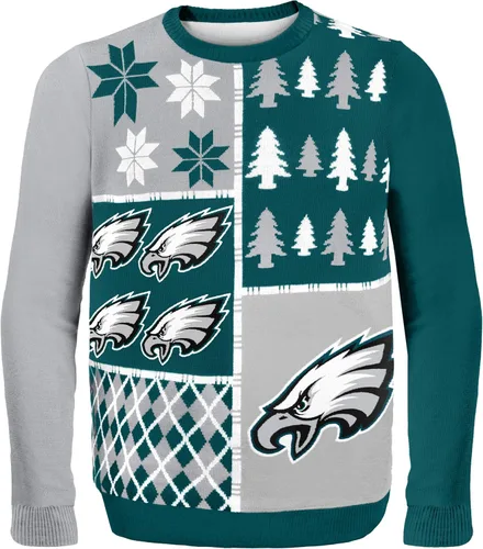 Miniatura 25 de FOCO NFL Unisex-Adult NFL Busy Block Ugly Sweater Bloque ocupado