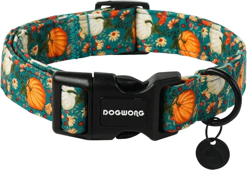 Miniatura 36 de DOGWONG Collar para perro de San Valentín, collar ajustable de algodón con corazón de caramelo azul, perfecto para perros pequeños a medianos