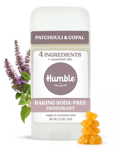 Miniatura 19 de HUMBLE BRANDS - Desodorante natural sin aluminio para mujeres y hombres, desodorante vegano sin crueldad, formulado para pieles sensibles, bergamota