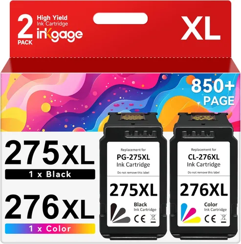PG-275XL CL-276XL Compatible para cartuchos de tinta Canon 275 y 276 para impresoras Canon Ink 275 y 276 PG-275 CL-276 para Canon PIXMA TS3722