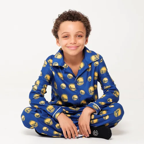 Miniatura 6 de Ultra Game Youth NBA Official 2-Piece Super Soft Button Down Pajamas Set