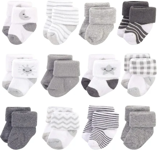 Miniatura 73 de Hudson Baby - Calcetines de algodón para bebés recién nacidos y Terry para niñas bebés