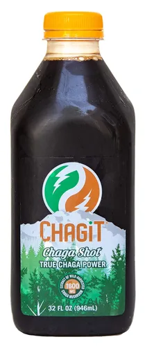 Chagit Chaga Mushroom Shot, extracto líquido de hongos chaga cosechado en la naturaleza, listo para beber (mejor que el polvo, el té o las cápsulas)
