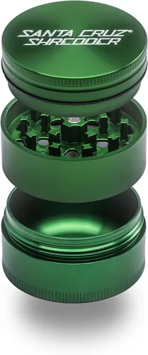 Miniatura 16 de Santa Cruz Shredder Molinillo de hierbas de 3 piezas mediano 2 1/8" agarre superior y aluminio (negro)