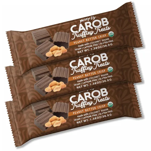 Miniatura 14 de Missy J's Trufa de algarroba de coco y almendra de 1.38 onzas, paquete de 3 unidades, algarroba hecha con azúcar de coco, vegano sin gluten