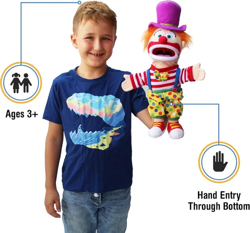 Miniatura 2 de Payaso de 14", marioneta de mano