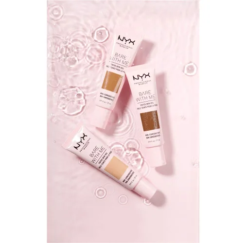 Miniatura 7 de NYX PROFESSIONAL MAKEUP Bare With Me - Velo de piel tintado, crema BB ligera, color canela y caoba Canela Caoba