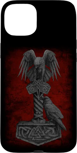Miniatura 8 de Funda Huginn y Muninn de Mjolnir Odín de Thor para iPhone 14 Mitología nórdica vikinga