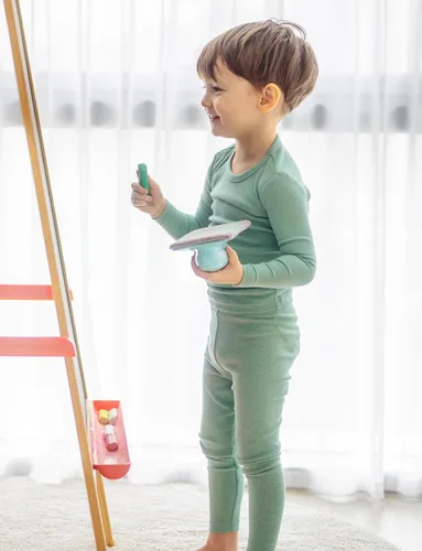 Miniatura 29 de AVAUMA - Pijama para niños y niñas de algodón básico para uso diario
