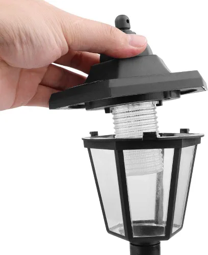 Miniatura 8 de 2 faroles solares de pared, lámpara de pared LED de inducción automática para jardín al aire libre, resistente a la intemperie, linterna de pared