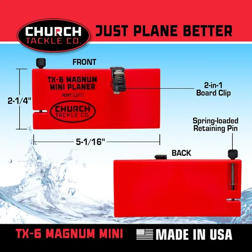 Miniatura 3 de Mini cepilladora TX-6 Magnum a estribor por Church Tackle Co