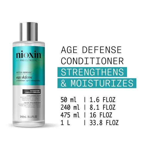 Miniatura 2 de Nioxin Age Defense Conditioner for Aging Hair Strengthening & Moisturizing Conditioner with Hyaluronic Acid Against Breakage Paraben, Sulfate