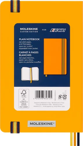 Miniatura 3 de Moleskine Limited Edition Notebook K-Way, Large, Plain, Orange (5 x 8.25)